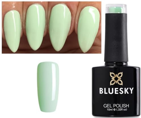 Bluesky Gel Nail Polish Green MINT GREEN MATCHA MINT BP23 Nail UV LED Soak Off 10ml SPRING SUMMER COLOR