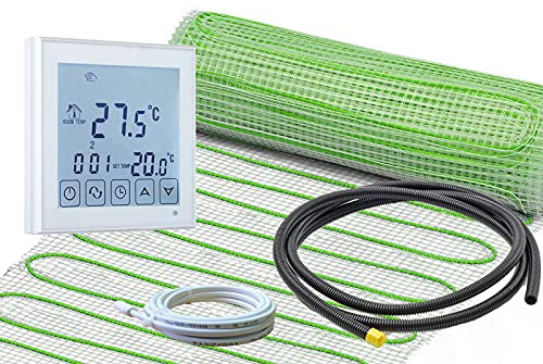 Komplett-Set elektrische Fußbodenheizung UltraPro 160 W/m² mit digitalem Thermostat RT-45 (3,0 m² - 0,5 m x 6 m)