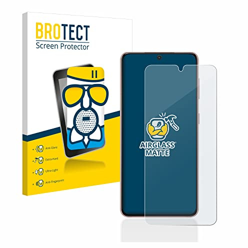 BROTECT Schutzglas für Samsung Galaxy S21 5G | Entspiegelnder Displayschutz Made in Germany Schutzfolie Glas Matt Anti-Reflex Kratzfest 9H Anti-Fingerprint Einfache Montage