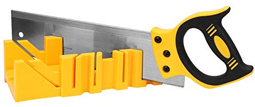 Futihing Scie à onglet avec guide de serrage en plastique ABS 30,5 cm avec scie arrière 35,6 cm pour le travail du bois