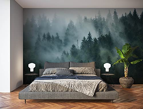 Oedim Fotomural Vinilo Pared Paisaje Bosque Fotomural para Paredes, Vinilo Decorativo, Decoración comedores, Salones, Habitaciones.