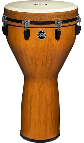 Jumbo Djembe Hand Drum with Deep Bass Tone — NOT MADE IN CHINA — Synthetic Shell and Head, 2-YEAR WARRANTY