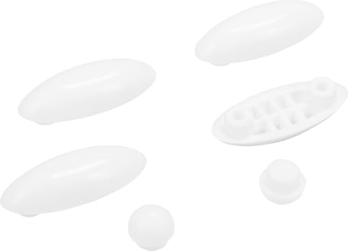 Cornat TEC365040 Jeu de tampons pour abattant WC Cornat Ticino - Plastique - Amortisseurs - Pièces de rechange - Accessoires - Blanc