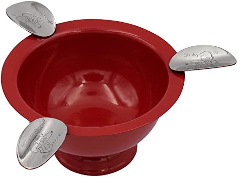 Stinky Cigar Cendrier rond Mini Herf 3 12,7 cm Parfait pour personnel et gonfler avec des amis (rouge)