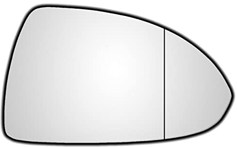 Wing mirror glass replacement RIGHT Driver SIDE - compatible with Vauxhall Corsa D E 2006-2019 - TO STICK ON Car side wing mirror blindspot - Blind spot mirrors for cars