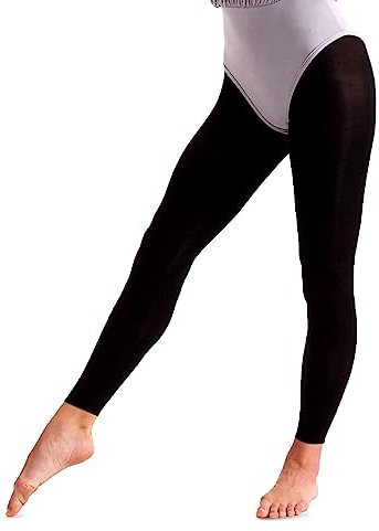 HiFEN® Mallas de ballet sin pies para niñas con elástico cómodo de 40 denier, color negro, leggings de baile elásticos para niños, ballet y gimnasia, Negro, 3-5 Años