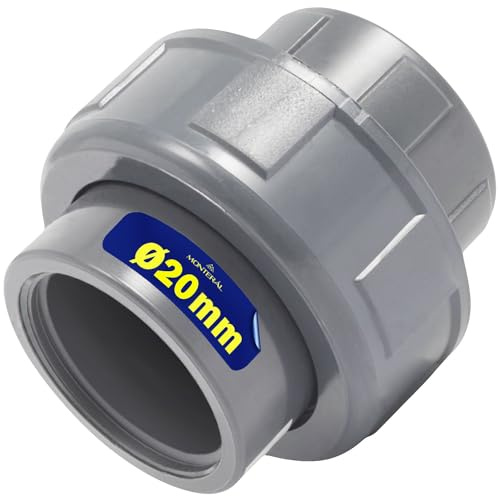 Tubo Manicotto Staccabile PVC U Ø 20 mm Si Compone di 3 Parti e si Installa con la Colla - Garanzia di 10 Anni - MONTERAL