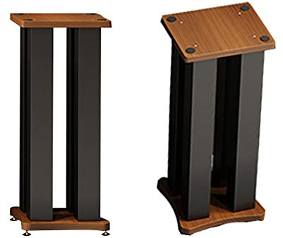 Pieds d'Enceintes 2 Supports d'enceintes d'étagère, Plateau de 2,5 cm d'épaisseur, avec Pieds en cuivre Pur, Peuvent contenir des Satellites et de Petites Enceintes d'étagère (Taille : 30 cm)