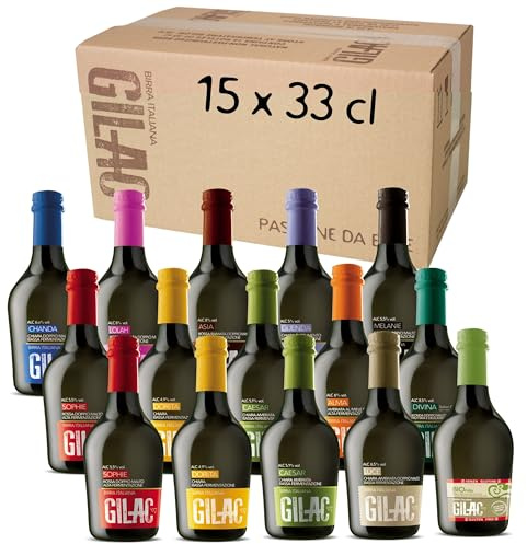 Birre artigianali confezione regalo Beerbox 15 bottiglie da 33cl, Birra artigianale Italiana di alta qualità, Degustazione birra selezione premium - Idea regalo