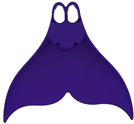 SEAQUANTUM Fins Mermaid Swim Monofin for Snorkeling Diving Swimming Flippers Adult Men Womens (Purple, X-Large)