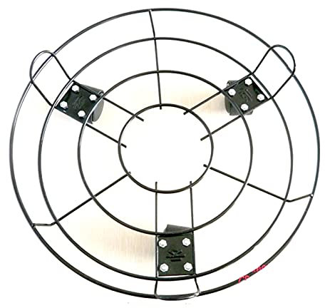 pflanzenständerBlumentopfständer, robuster Pflanzen-Caddy aus Gusseisen, 25,4 cm, runder Topfpflanzenständer, Blumentopfständer auf 3 stabilen Rädern, Pflanzgefäßhalter, Wagen, Pflanzenhocke