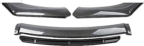 DUROD Auto Frontspoiler für BMW E39 E46 E53 E90 E92 E93, Frontstoßstange Splitter Lip Body Kit Splitter Antikollision Front Spoiler Lippe ABS,A-Carbon-Fiber-Look