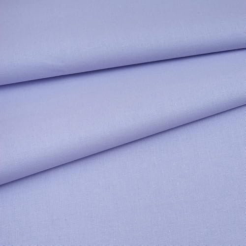 Fabreco Baumwollstoff Meterware Uni 160 cm | 220 g/lfm – Weich, langlebig & hautfreundlich | Stoffe zum Nähen & Dekoration | violett