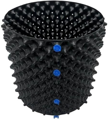 POSH AIR Atmungsaktiver Schwarz Pflanztopf 25 L mit profilierten Wänden | Fördert gesundes Wurzelwachstum | Ideal für Haus und Garten | Der Durchmesser 30 cm Die Höhe 35 cm