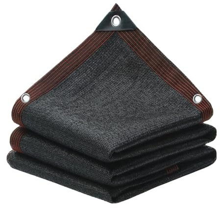 Cubierta de sombra negra gruesa para invernadero, piscinas, patios, 2 m x 4 m