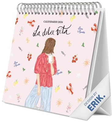 Grupo Erik - Calendrier de Bureau 2026 Ana Marin | Calendrier Mensuel 17x20cm - De Janvier à Décembre 2026