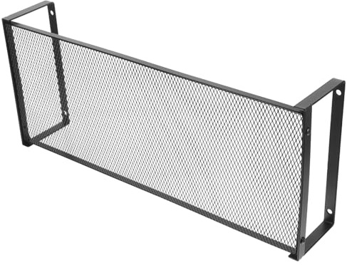 ROMISBABA Supporto per Monitor da Scrivania e Organizer Metallico Elegante, Rialzo Portatile in Ferro 48X19,5X8 CM per Ufficio Nero, Design Compatto e Funzionale