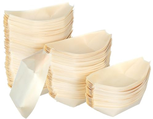 ZUNOXAZ Plateau de Service à Sushis en Bois 250 Pièces Assiettes Jetables de Bateau 135 X 77 CM Plateau Apéritif et Dessert pour Fêtes Présentation Japonaise Authentique et Pratique