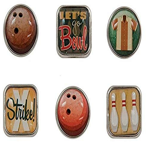 Karen Foster Design Scrapbooking Bubble Brads, Bowling, 02310