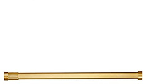 LecMy Kleiderstange Ausziehbar Schrank-Stange Metall Teleskop-Schrankrohr Verstellbar for Garderobe Und Nische Aluminiumlegierung,Gold (Color : Gold)