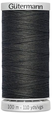 Gütermann M782 - Filo da cucito extra Stark in poliestere, 100 m, per macchina da cucire, per tutte le cuciture fortemente sollecitate (036 grigio scuro)