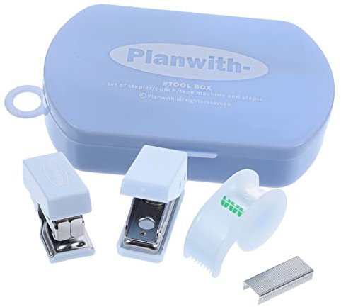 VILLFUL Hefter Band Spender Puncher Set Büro Schreibtisch Werkzeug Mini Hefter Kit Für Scrapbooking