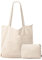 GASSDA Handtasche Damen Groß Shopper Tasche Damen Cord Tasche Tote Bag mit Reißverschluss für Arbeit Einkaufen Fitness Reisen (A-Hellkhaki)