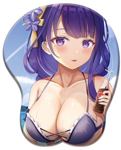ELLENNE - 3D-Mauspad aus Gel mit Handgelenkstütze - GAMING MANGA ANIME JAPAN (Zeichnung 04)