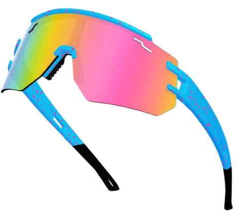 FMY Baseball Glasses Polarized Sports Sunglasses for Men Women, UV400 Protection for Cycling Running Softball Glasses