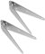 Amosfun 2Pcs Heavy Duty Strap Hinges for Gate Hardware Outdoor Decorative Hinges Weatherproof Design for Garage and Garden Gates