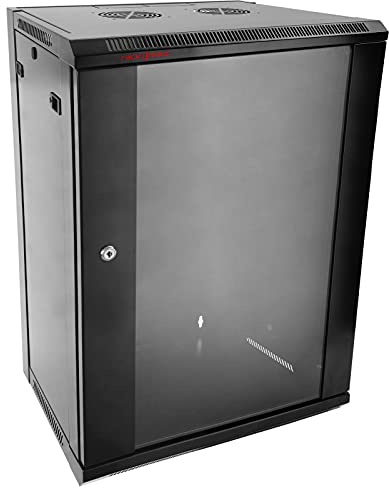 Rackmatic Baie de Brassage 18U 19 Pouces 600x450x910mm Coffret Mural en Kit DIY SOHORack