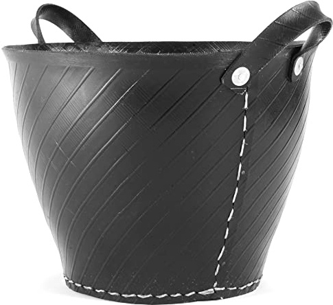 TermaTech | Holzeimer ''Reifen'' | 400×280 mm | Schwarz