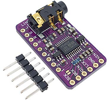 Hailege PCM5102-Modul Stereo-DAC Digital-Analog-Wandler PLL-Sprachmodul für digitale Audioplatine im pHAT-Format PCM5102 I2S IIS