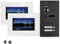 Balter EVO Video-Türsprechanlage, Touchscreen, 7 Zoll Monitor, Türstation Schwarz, Klingel, 2-Draht Bus, 150° Weitwinkel-Kamera (2 Familienhaus (2 Klingel), Mit App)