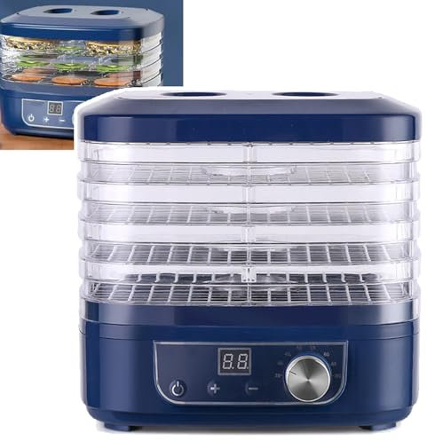 伟 祥 5-Tray Electric Food Dehydrator, Mini Pet Snack Dryer, Commercial Food Dehydrator, Food Dryer for Fruit, Veg, Meat, Mushroom, Herb, Seed
