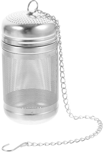 GOOHOCHY Gewürz Siebkugel Aus Edelstahl Mesh Teefilter Für Lose Tees Teeei Für Gewürze Hängende Kette Zum Filtern Von Kräutern Suppe Und Chinesischer Medizin 1 Stück