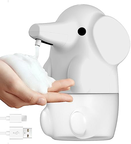 Distributore di sapone automatico Elefante a forma di dispenser di sapone in schiuma da 250 ml 2 modalità USB Disper al dispenser di sapone per bambini grazioso