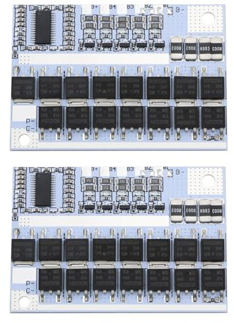 Skapa idé 2 st 5S BMS 100A 3,7 V Li-jon batteri balans kretskort batteriladdningskort modul batteriskyddskort Li-Polymer balans laddningsmodul