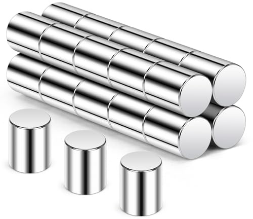 Wukong 8×10mm | 20 Stück Neodym Magnete Stark, Kleine Magnete Stark Pinnwand Magnet, Whiteboard Magneten Starke Flach, Mini Magnet für Magnettafel, Kühlschrank and Büro