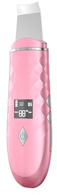 Meichoon Ultraschall Hautreinigungsschaber Gesichtsreinigungsschaber für tiefe Mitesserentfernung Porenreiniger Peeling Gesichtspflege Tool NL38 Rosa