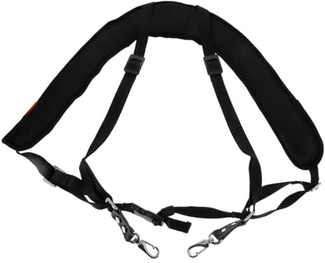 Verstellbarer Gepolsterter Djembe Gurt 1 Stück Schwarz | 20mm High Density Schaum, Air Mesh, Oxford Eva Verbund, Länge Anpassbar