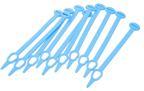BESPORTBLE 3 Sätze Haken Draht Hangerhaken Outdoor-haken Hängend Haken Zum Aufhängen Von Pflanzen Decke Gadgets Haken Für Pflanzenaufhänger Hose Kabel Kieselgel Blue 10 Stück * 3