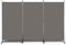 LEADZM Paravent 3 Panneaux Cloison de Séparation Séparateur de Pièce Diviseur Ecran d'Intimité Paravent Chambre à Coucher Maison Intérieur 260x180cm (Gris)