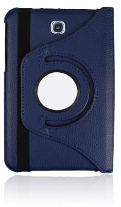 AKLiSa Custodia protettiva per tablet Samsung Galaxy Tab 3 7.0 2013 SM-T210 T215 SM-P3200, custodia protettiva leggera da 7 pollici con rotazione a 360 gradi (blu)