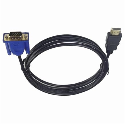 FCJPYRAPS Câble Adaptateur HD mâle vers VGA mâle (1,8 m) de 1,8 m de Long, Port Adaptateur HD15 mâle vers Port VGA/RCA, for Ligne de Conversion d'affichage PC/TV