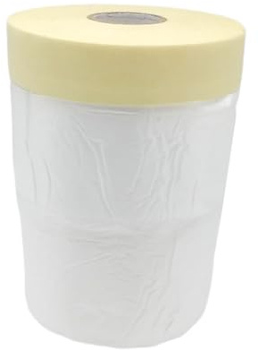 LOORGVEL Película Protectora de Enmascarar para Pintura Adhesivo Resistente al Agua Sol para Renovación de Automóviles y Protección de Muebles Color Blanco