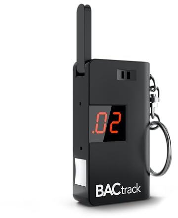 BACtrack Etilometro Keychain, Etilometro in Formato Portachiavi da Tasca Ultraportatile per uso Personale (Nero)