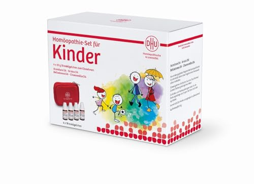 DHU Homöopathie-Set für Kinder, 1 St. Kombipackung | 4 x 10 g Streukügelchen