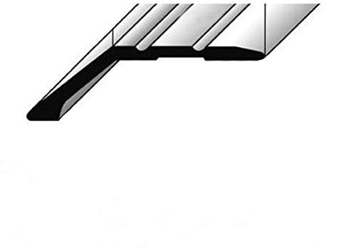 Abschlussprofil / Abschlussleiste Laminat, 8,5 mm Einfasshöhe, Aluminium eloxiert, selbstklebend
