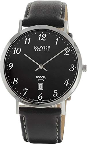 Boccia HerrenArmbanduhr Chronograph Quarz Leder 3634-02